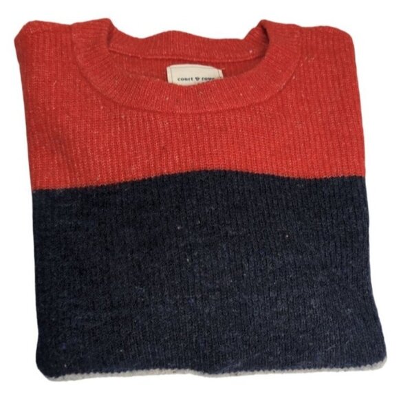 Court & Rowe Sweater Striped Colorblock Red Gray Purple Womens XXL - Picture 7 of 7